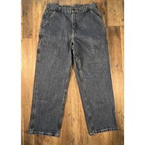 Vtg Carhartt Jeans (32) 36x30 Carpenter Dungaree Fit Hammer Loop Work Wide Baggy